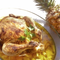 Ananásszal sült csirke 